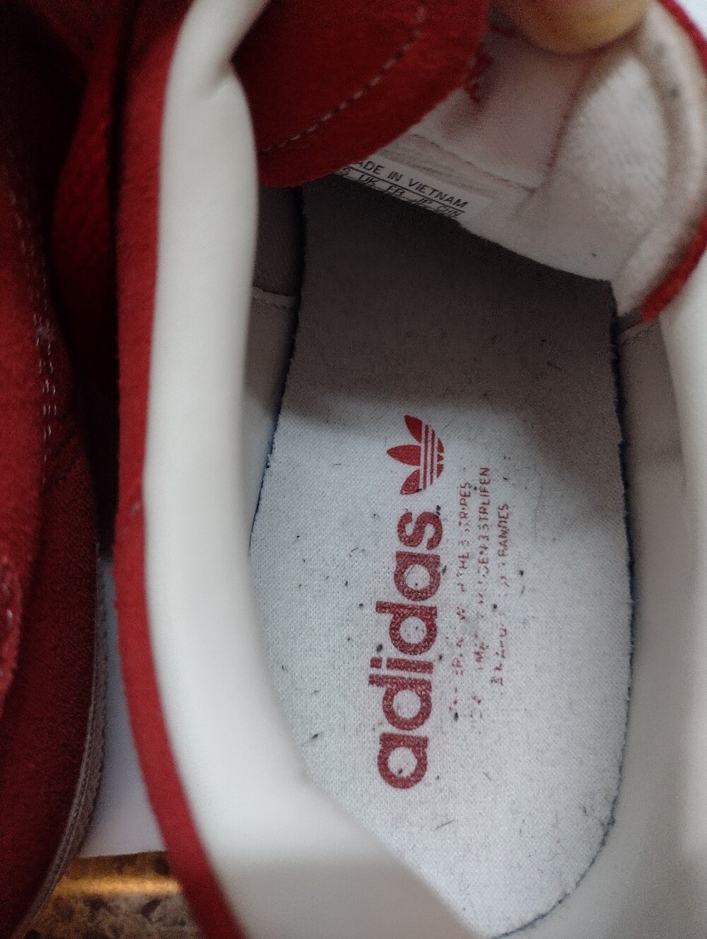 Adidas Originals Stan Smith Red Suede Sneakers ID2044 Mens Size 11 Outdoors - Picture 6 of 8